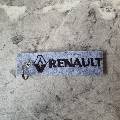 Schlüsselanhänger Renault grau