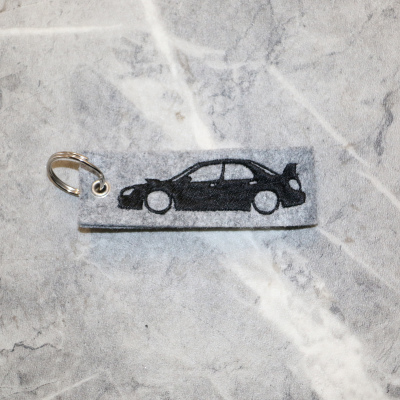 Schlüsselanhänger Subaru grau