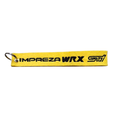 Schlüsselanhänger Impreza WRX STI gelb (1)