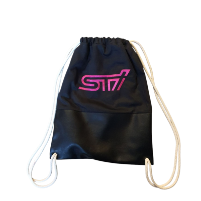 Turnbeutel STI pink, schwarz