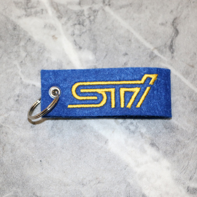 Schlüsselanhänger STI blau