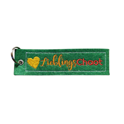 Schlüsselanhänger Lieblingschaot grün