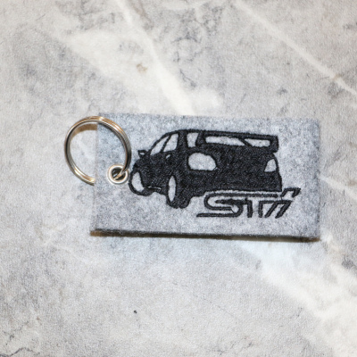 Schlüsselanhänger Subaru grau